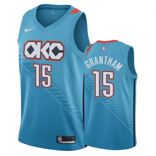 Oklahoma City Thunder #15 Donte Grantham City Jersey