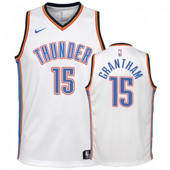 Youth Oklahoma City Thunder #15 Donte Grantham Association Jersey