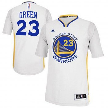 Draymond Green Warriors #23 White Short Sleeves Jersey