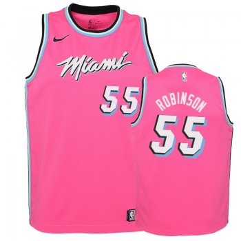 Youth Miami Heat #55 Duncan Robinson Earned Jersey