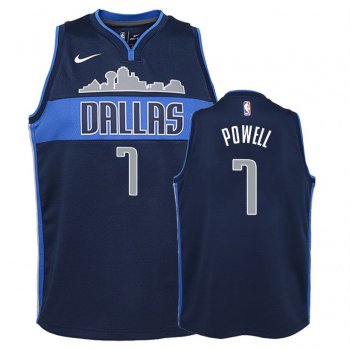 Youth Dallas Mavericks #7 Dwight Powell Statement Jersey