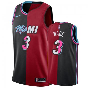 Miami Heat #3 Dwyane Wade Split Jersey