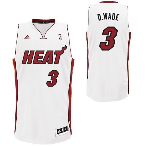 Dwyane Wade Nickname D.Wade White Jersey