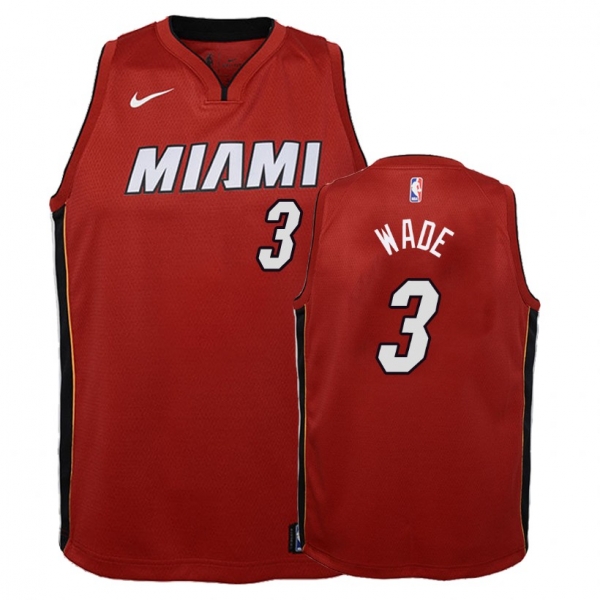 Youth Miami Heat #3 Dwyane Wade Statement Jersey