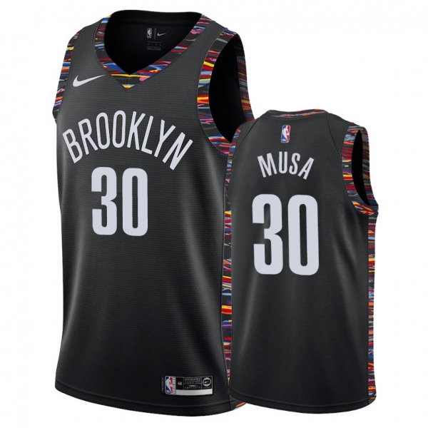 Brooklyn Nets Dzanan Musa #30 Black 2018-19 City Edition Jersey