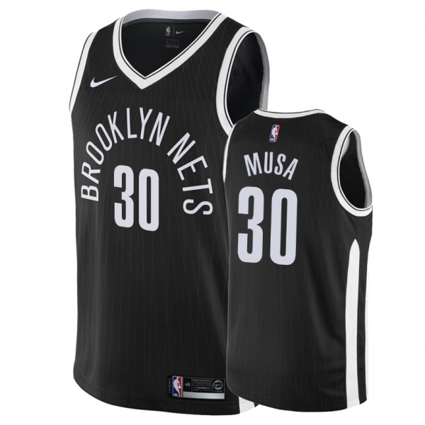 Brooklyn Nets Dzanan Musa #30 Black City Edition Jersey