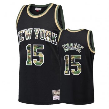 New York Knicks #15 Earl Monroe Straight Fire Jersey