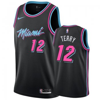 Men's Miami Heat Emanuel Terry #12 Black City Jersey