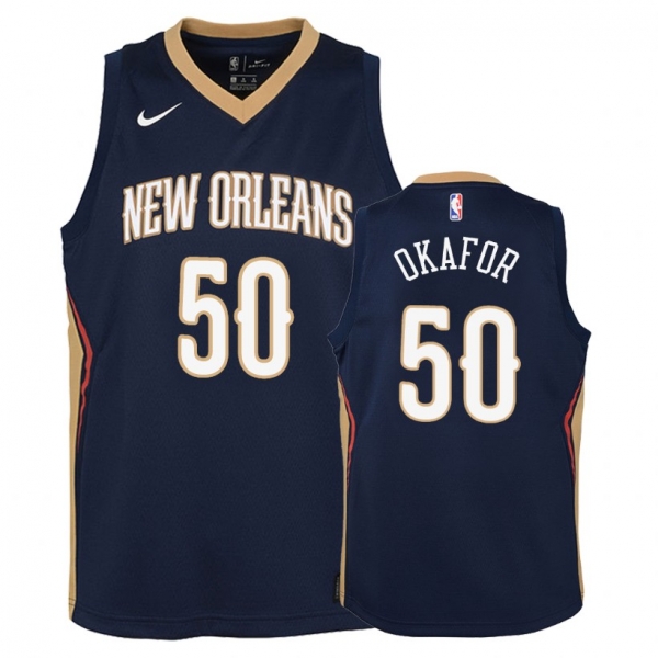 Youth New Orleans Pelicans #50 Emeka Okafor Icon Jersey