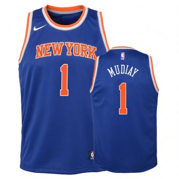 Youth New York Knicks #1 Emmanuel Mudiay Icon Jersey