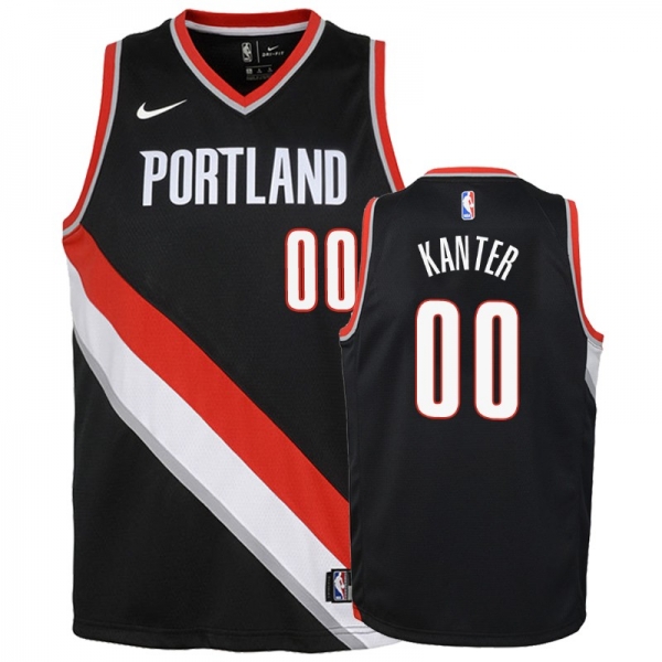 Youth Portland Trail Blazers #00 Enes Kanter Icon Jersey