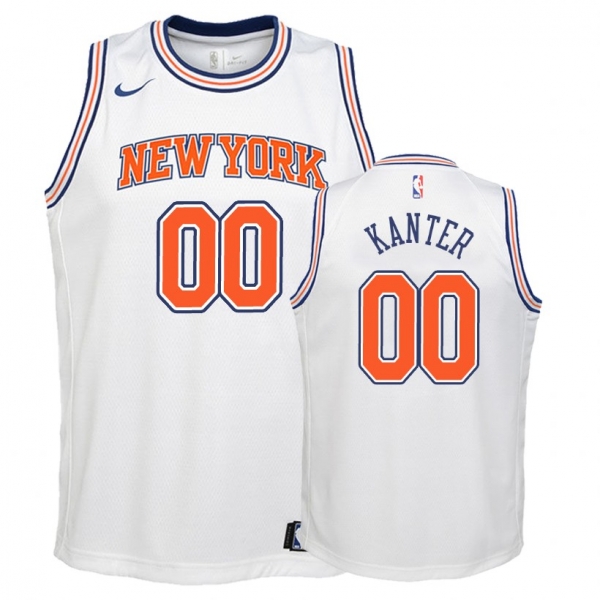 Youth New York Knicks #00 Enes Kanter Statement Jersey