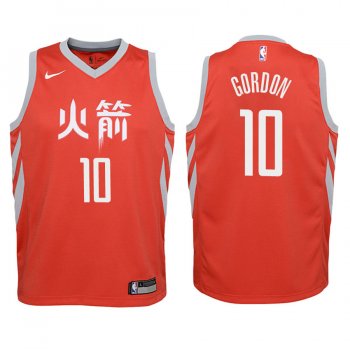 Youth Houston Rockets #10 Eric Gordon City Jersey