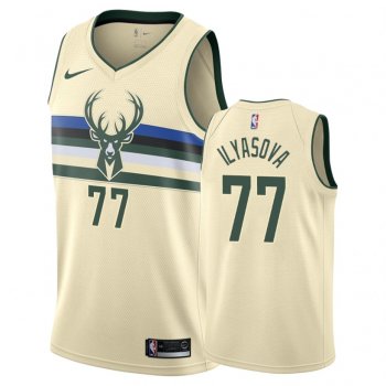 Milwaukee Bucks #77 Ersan Ilyasova City Jersey