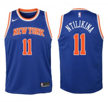 Youth New York Knicks #11 Frank Ntilikina Icon Jersey