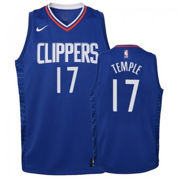 Youth Los Angeles Clippers Garrett Temple #17 Blue Icon Jersey