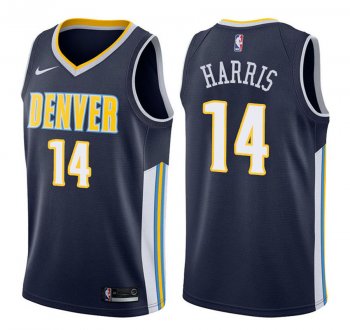 Denver Nuggets Gary Harris #14 Navy 2017-18 Icon Jersey