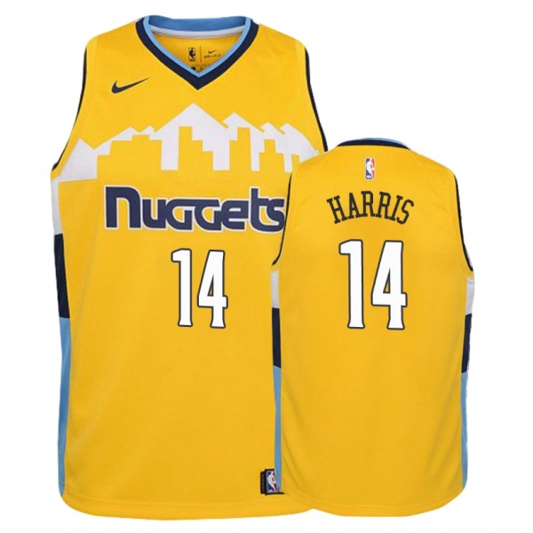 Youth Denver Nuggets #14 Gary Harris Statement Jersey