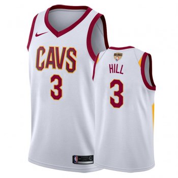 Cleveland Cavaliers George Hill #3 White 2018 NBA Finals Association Jersey