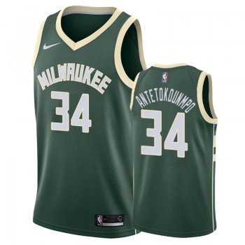 Milwaukee Bucks #34 Giannis Antetokounmpo Icon Jersey