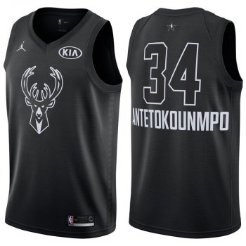 Milwaukee Bucks #34 Giannis Antetokounmpo All-Star Jersey