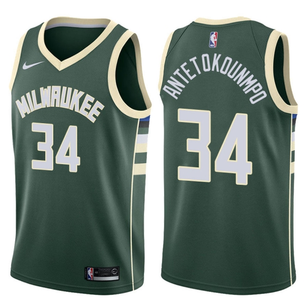 Milwaukee Bucks #34 Giannis Antetokounmpo Icon Jersey