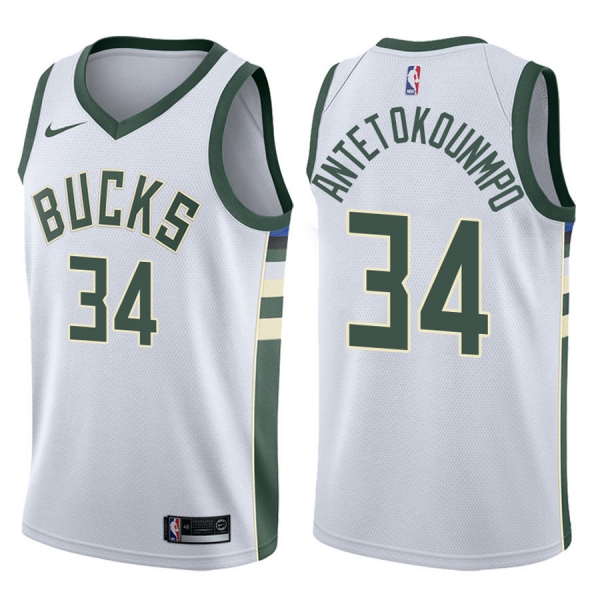 Milwaukee Bucks #34 Giannis Antetokounmpo Association Jersey