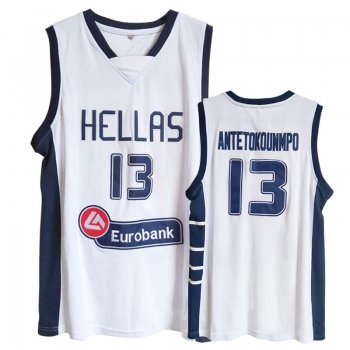 Greece Giannis Antetokounmpo 2019 FIBA Basketball World Cup White Throwback Jersey