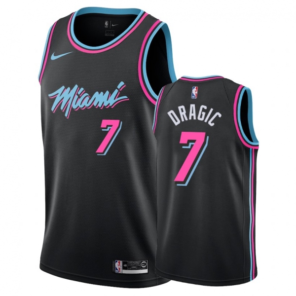 Miami Heat Goran Dragic #7 Black 2018-19 City Jersey