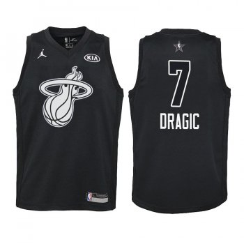 Youth 2018 All-Star Miami Heat Goran Dragic #7 Black Jersey