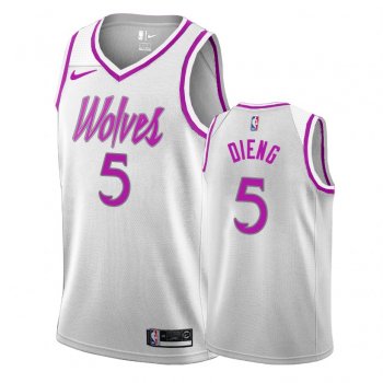 Minnesota Timberwolves #5 Gorgui Dieng Earned Jersey