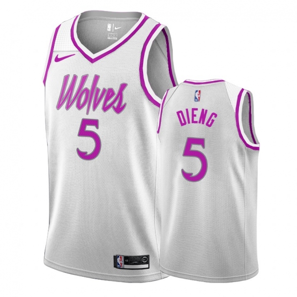 Minnesota Timberwolves #5 Gorgui Dieng Earned Jersey