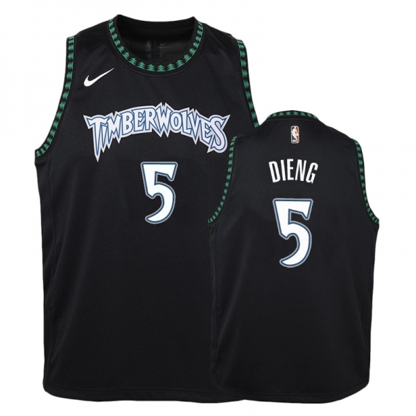 Youth Minnesota Timberwolves #5 Gorgui Dieng Hardwood Classics Jersey