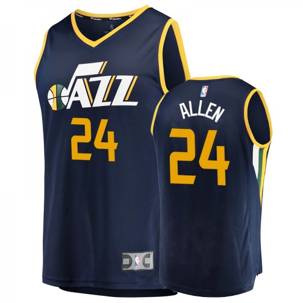 Men's Jazz Grayson Allen Navy Replica Icon Jersey Fanatics Branded