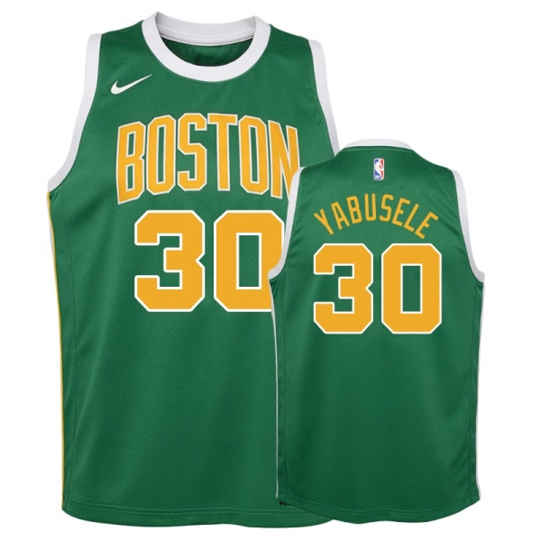 Youth Boston Celtics #30 Guerschon Yabusele Earned Jersey