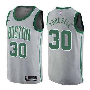 Boston Celtics Guerschon Yabusele #30 Gray City Edition Jersey