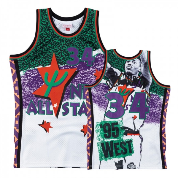 Houston Rockets #34 Hakeem Olajuwon All-Star Jersey