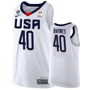 USA Team #40 Harrison Barnes FIBA Basketball World Cup Jersey