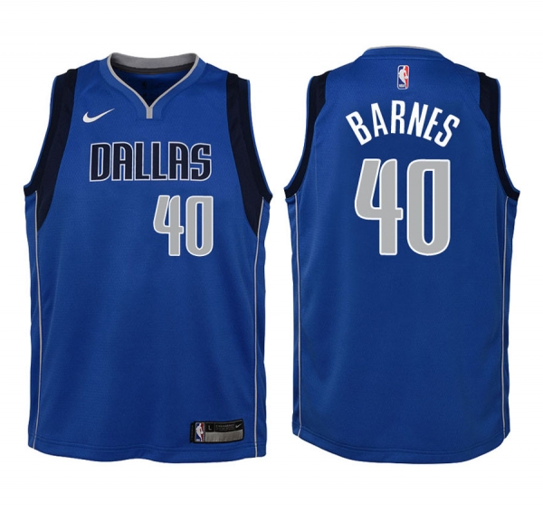 Youth Dallas Mavericks #40 Harrison Barnes Icon Jersey