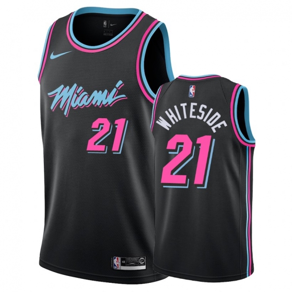 Miami Heat #21 Hassan Whiteside City Jersey