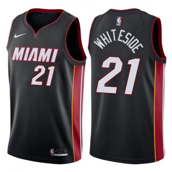 Miami Heat Hassan Whiteside #21 Black 2017-18 Icon Jersey