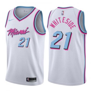 Miami Heat #21 Hassan Whiteside City Jersey