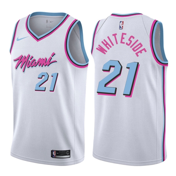 Miami Heat #21 Hassan Whiteside City Jersey