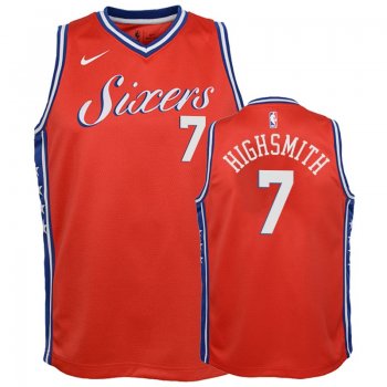 Youth Philadelphia 76ers #7 Haywood Highsmith Statement Jersey