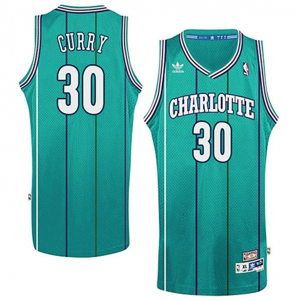 Charlotte Hornets #30 Dell Curry Hardwood Classics Jersey