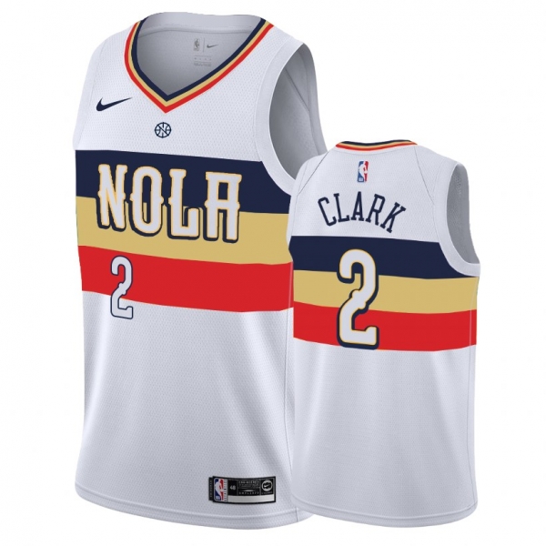 New Orleans Pelicans #2 Ian Clark Earned Jersey