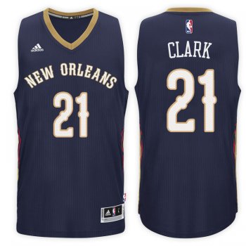 New Orleans Pelicans #21 Ian Clark Road Jersey