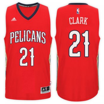 New Orleans Pelicans #21 Ian Clark Hardwood Classics Jersey