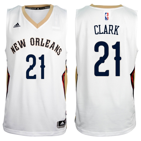 New Orleans Pelicans #21 Ian Clark Home Jersey