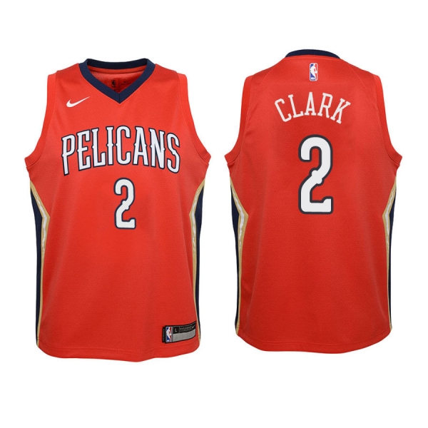 Youth New Orleans Pelicans #2 Ian Clark Statement Jersey